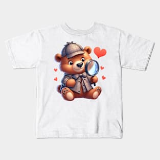 Valentine Love Bear Kids T-Shirt